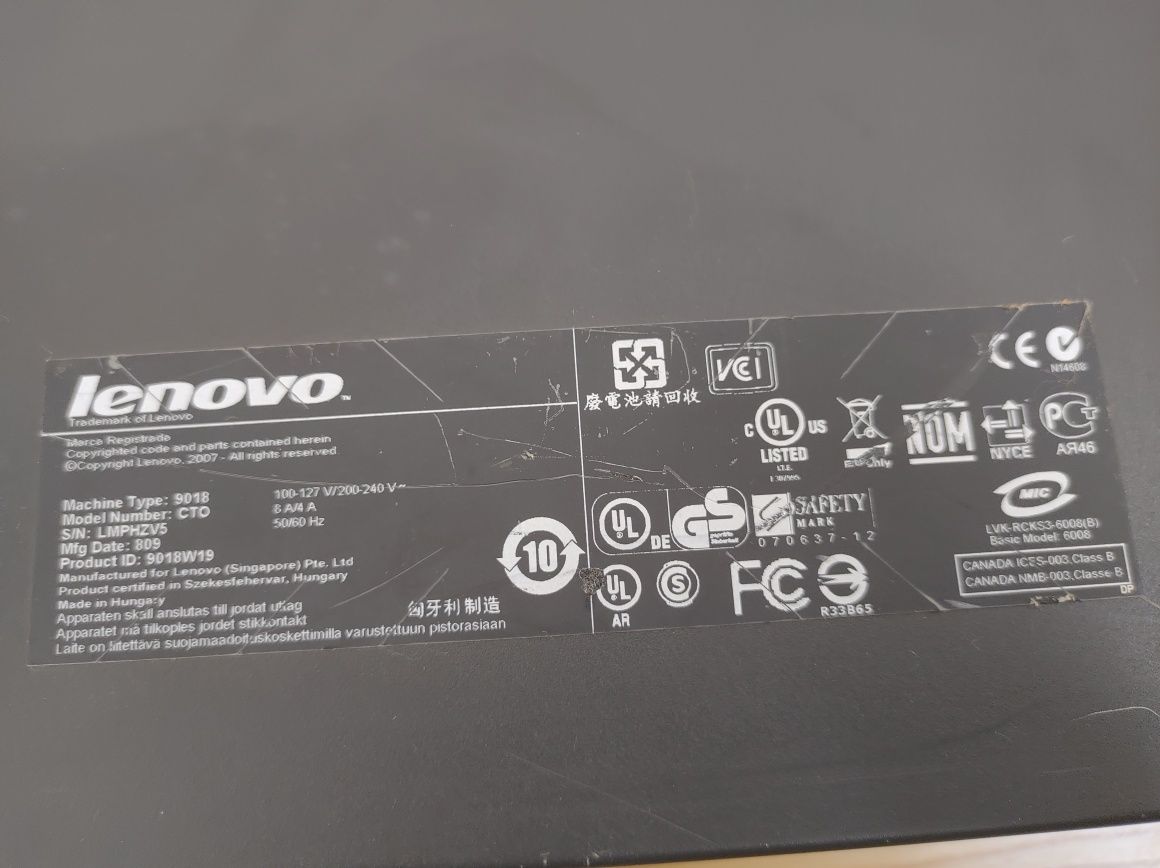 Lenovo Thinkcentre komputer Machine Type 9018