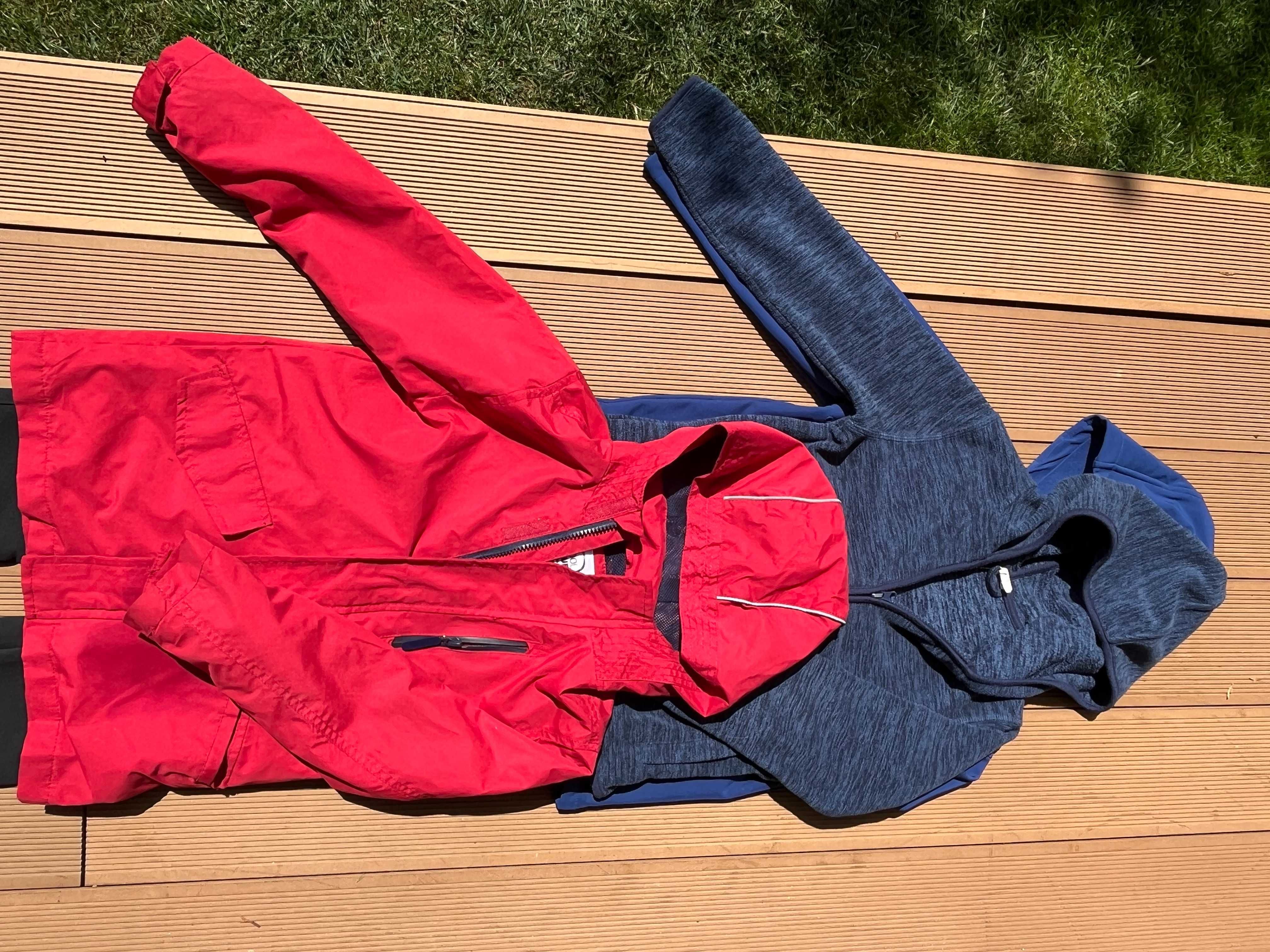 Komplet turystyczny rozmiar 122  softshell, kurtka, spodnie, polar