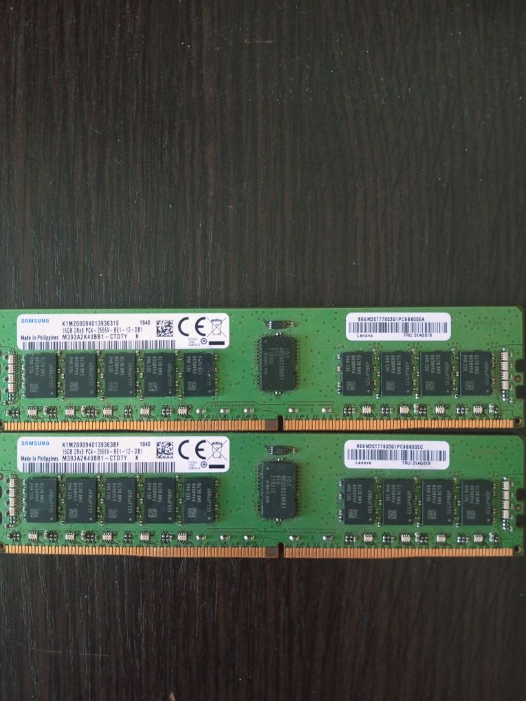 Серверна оперативна пам'ять Samsung DDR4 16gb/2666v