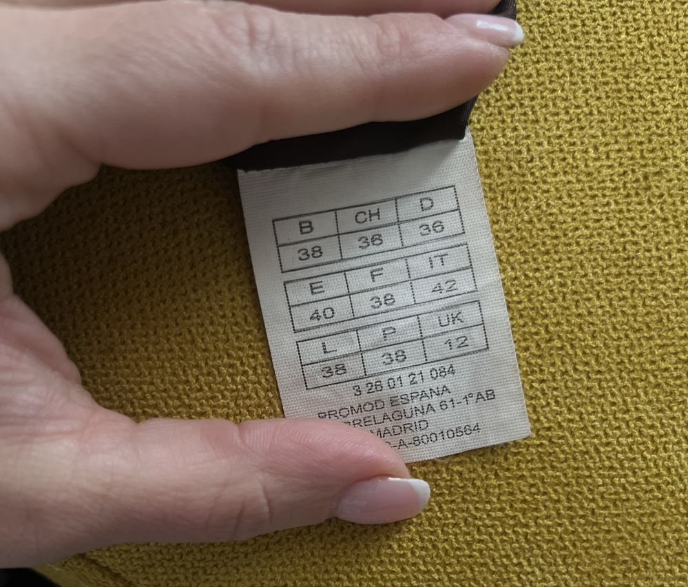 Brązowy wełniany  top/bezrękawnik Pro Mod, r. 38