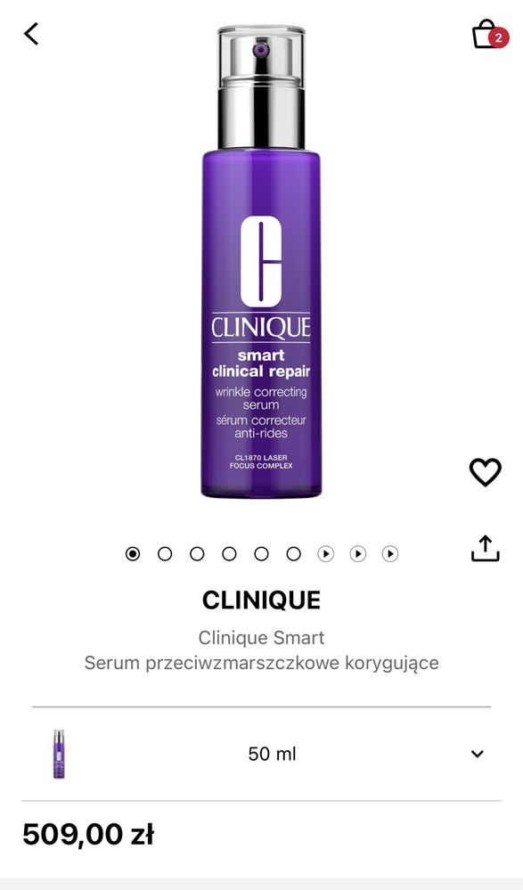 Clinique Smart clinical repair serum przeciwzmarszczkowe