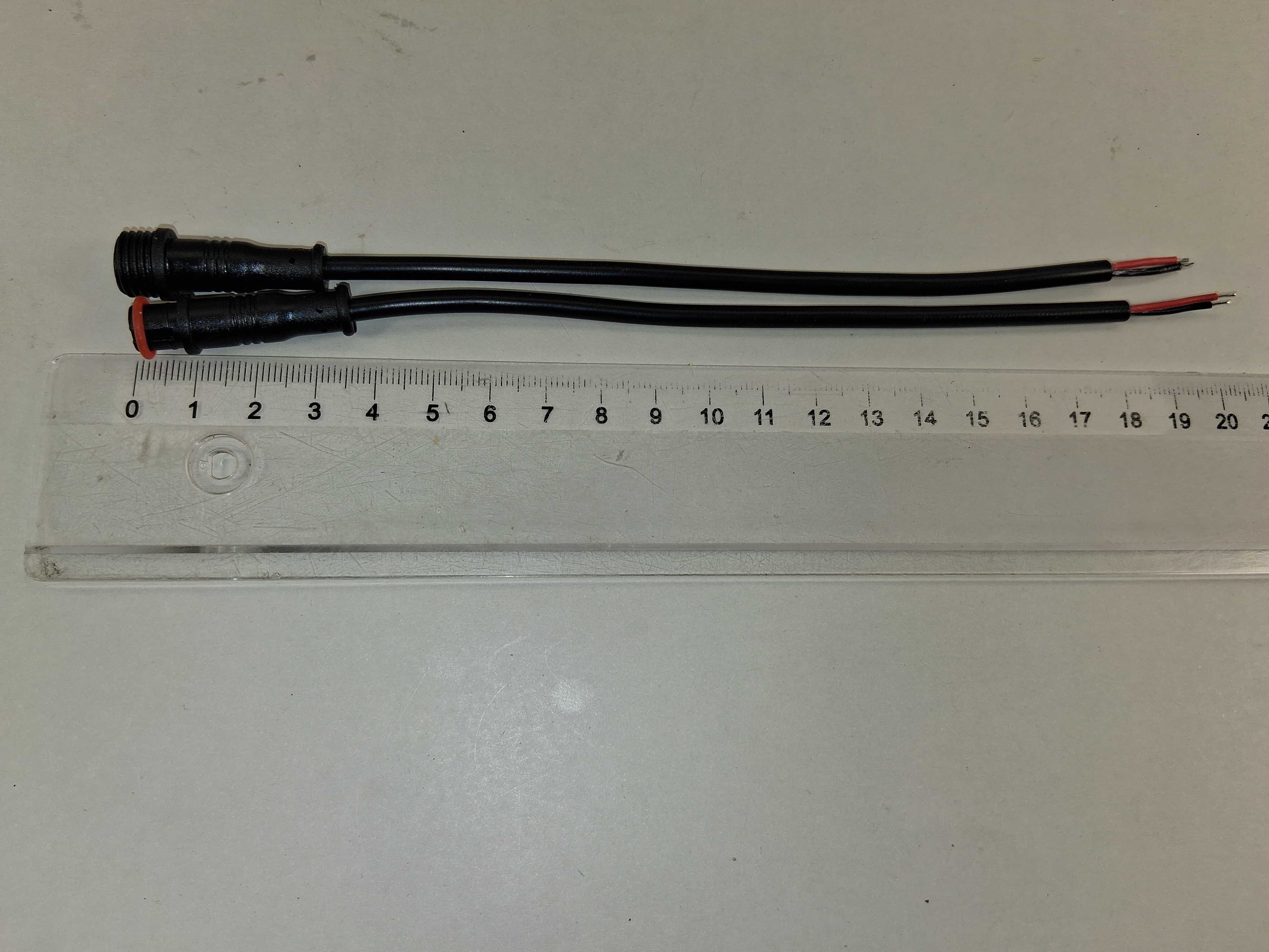 W190 Zestaw Złącz Hermetycznych 2 Pin IP67 Wodoszczelne