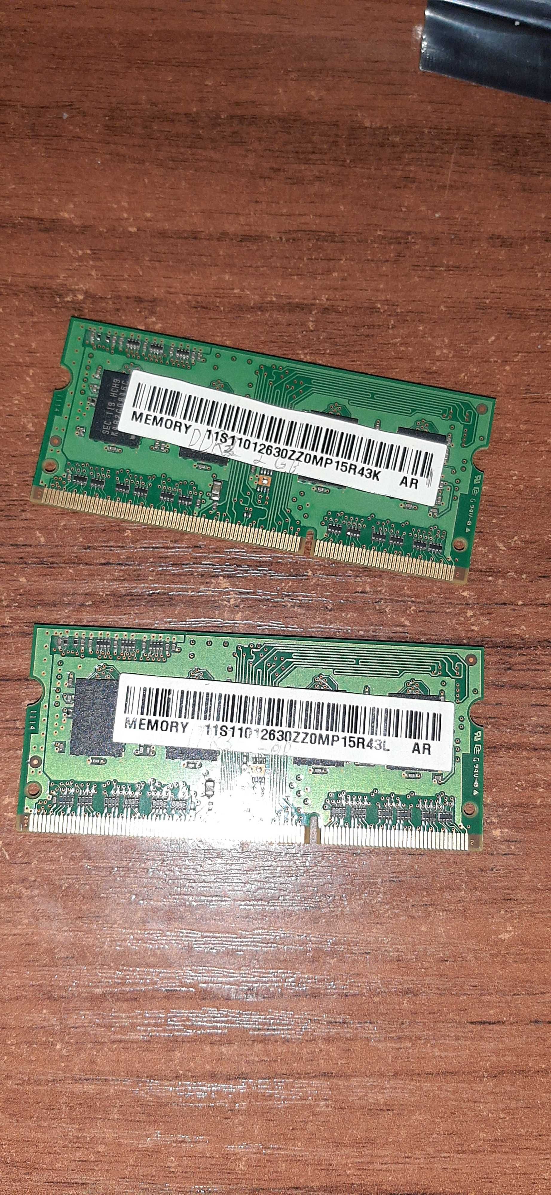 Дві планки Оперативної пам'яті по 2ГБ DDR3 Samsung (ноутбучна)