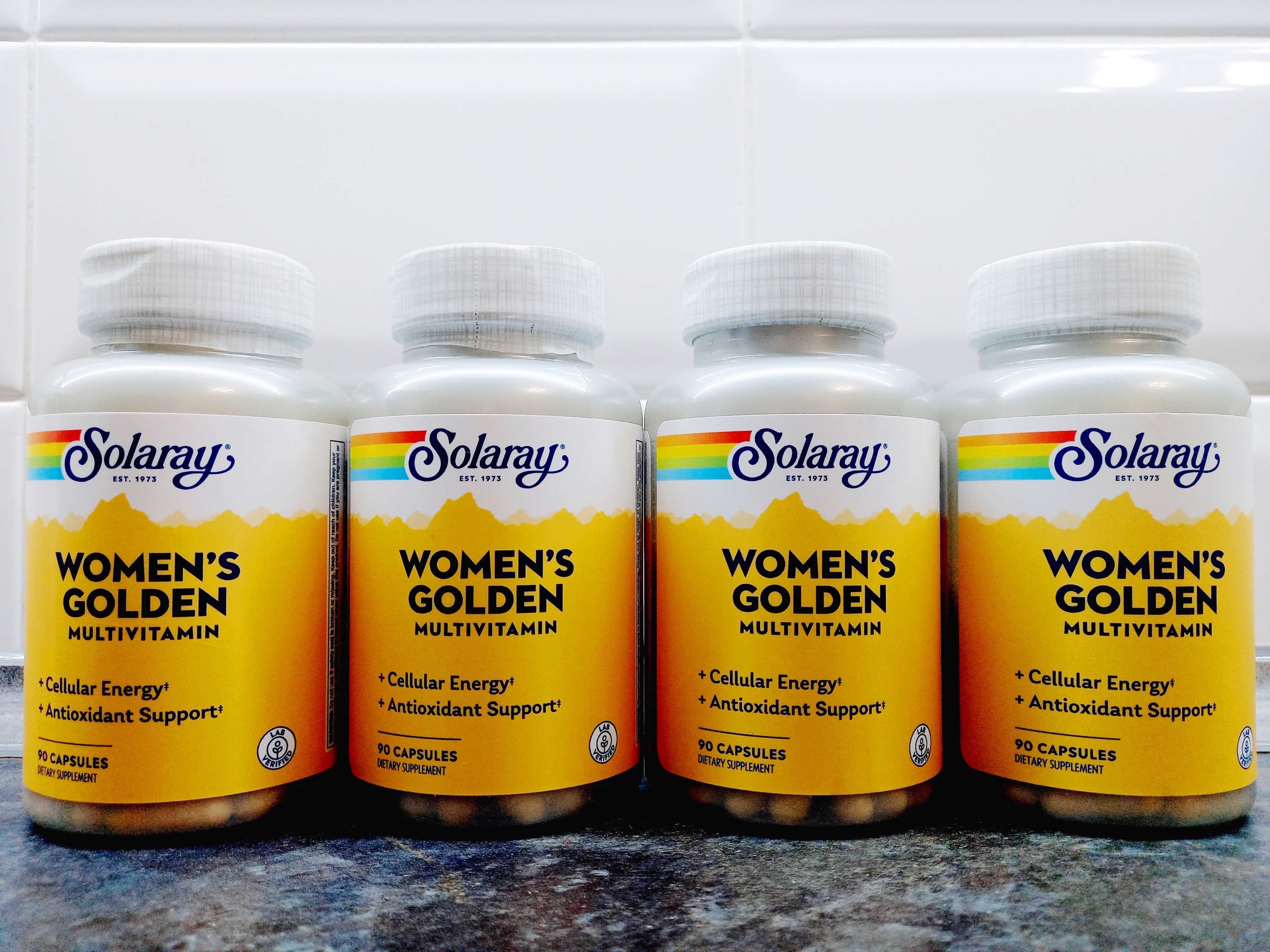 Solaray, Womens Golden Multi (90 капc.), женские витамины