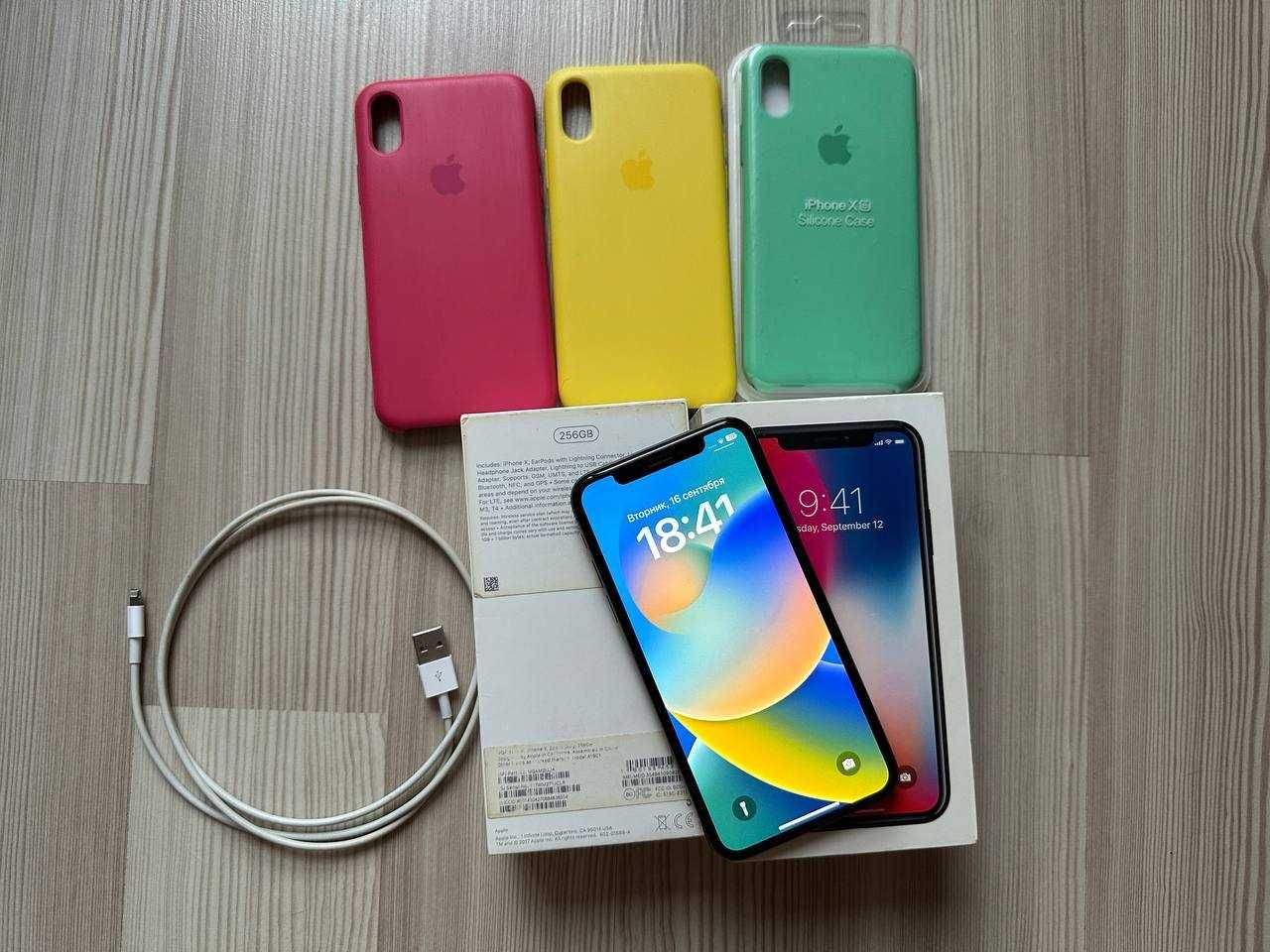 iPhone X 256 Gb Neverlock АКБ оригинал! - 74%
