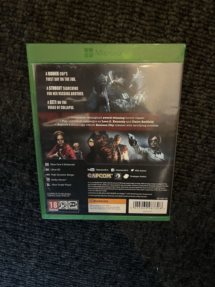 Resident Evil 2 Remake Xbox One/Series S/X