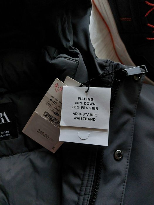 Мембранний пуховик/куртка Zara 140-164р.