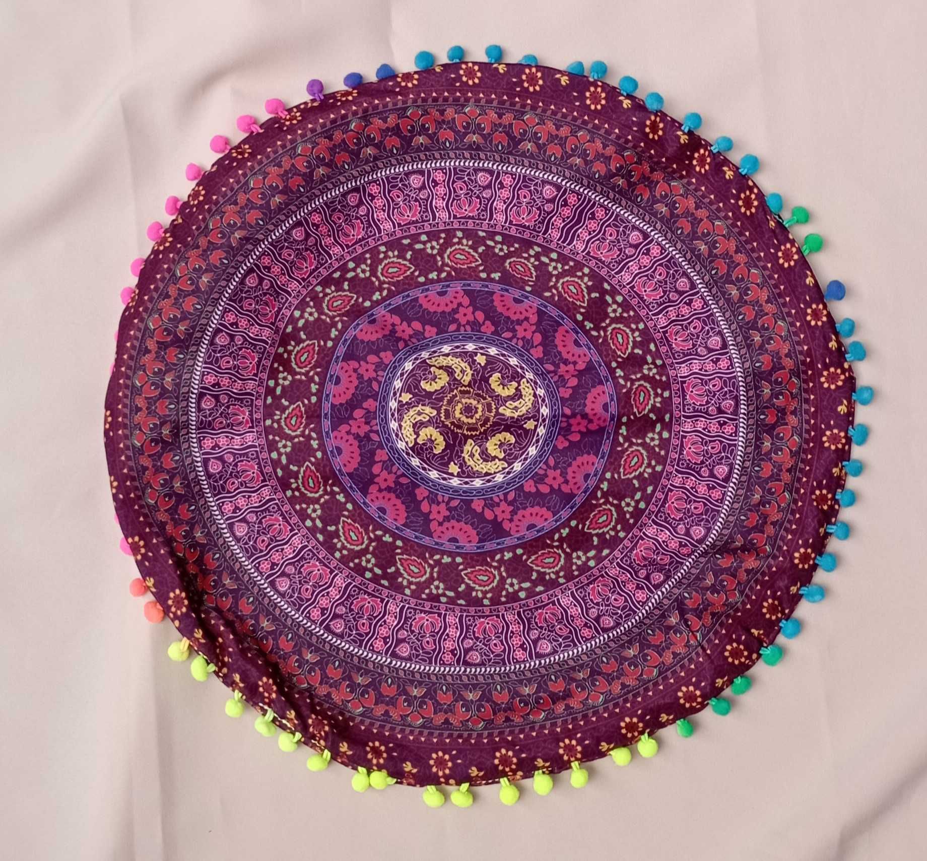 Poszewki na poduszki okrągłe boho wesele pokój dziecka taras