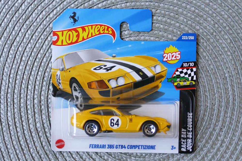 Hot Wheels autko "Resorak" FERRARI 365 GTB4 COMPETIZIONE edycja 2025r.