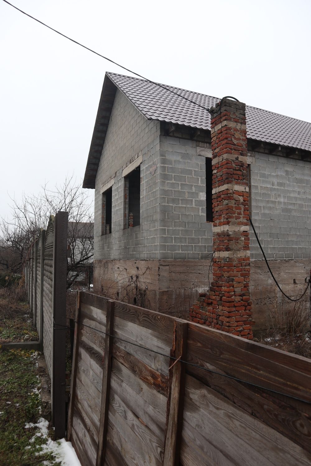 Недостроенный (81%) 2эт дом в Романково с участком 5сот