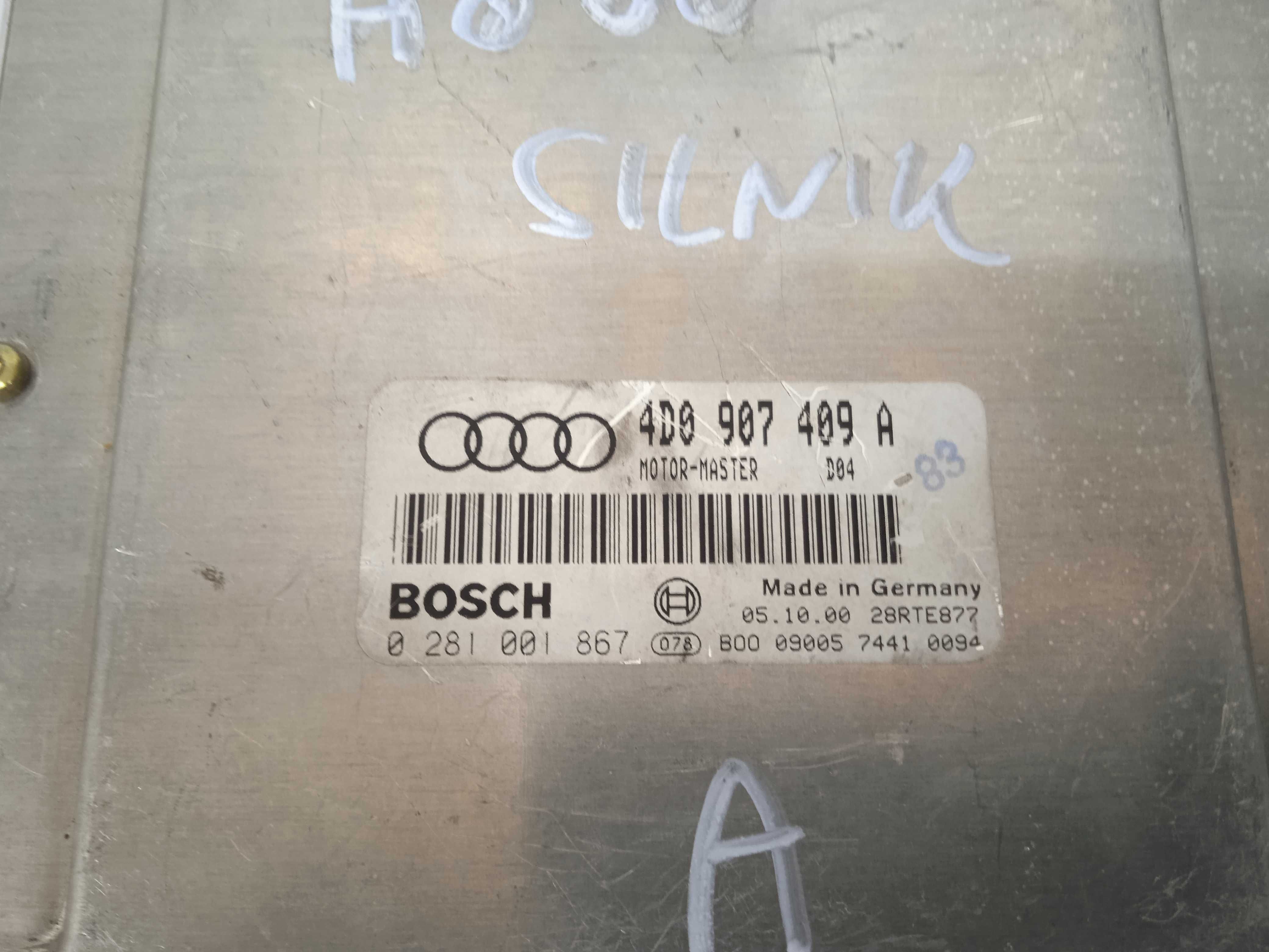 komputer sterownik silnika Audi A8 D2 3.3 TDI lift 4D0.907.409.A