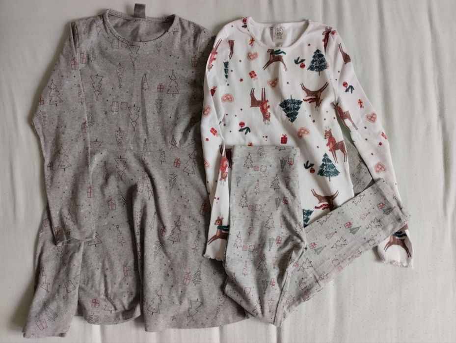 Świąteczne ubrania dla dziewczynki r 128/134