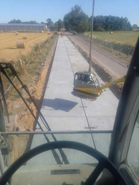 Prace ziemne, budowa dróg, sprzedaż gruzu kruszonego