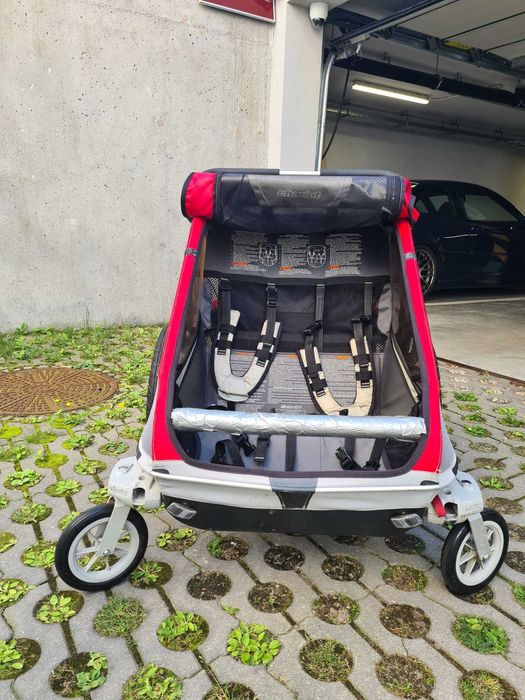 Przyczepka rowerowa Thule Chariot Cougar 2 amortyzowana dla 2 dzieci