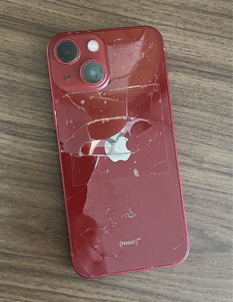 Iphone 13 mini 128 red ekran i plecy uszkodzone