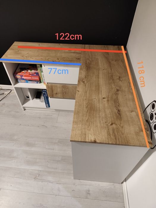 Biurko narożne białe