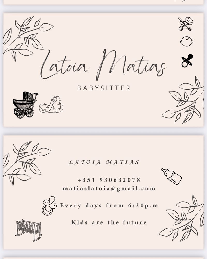 Babysitter serviço ocasional/ocasional service