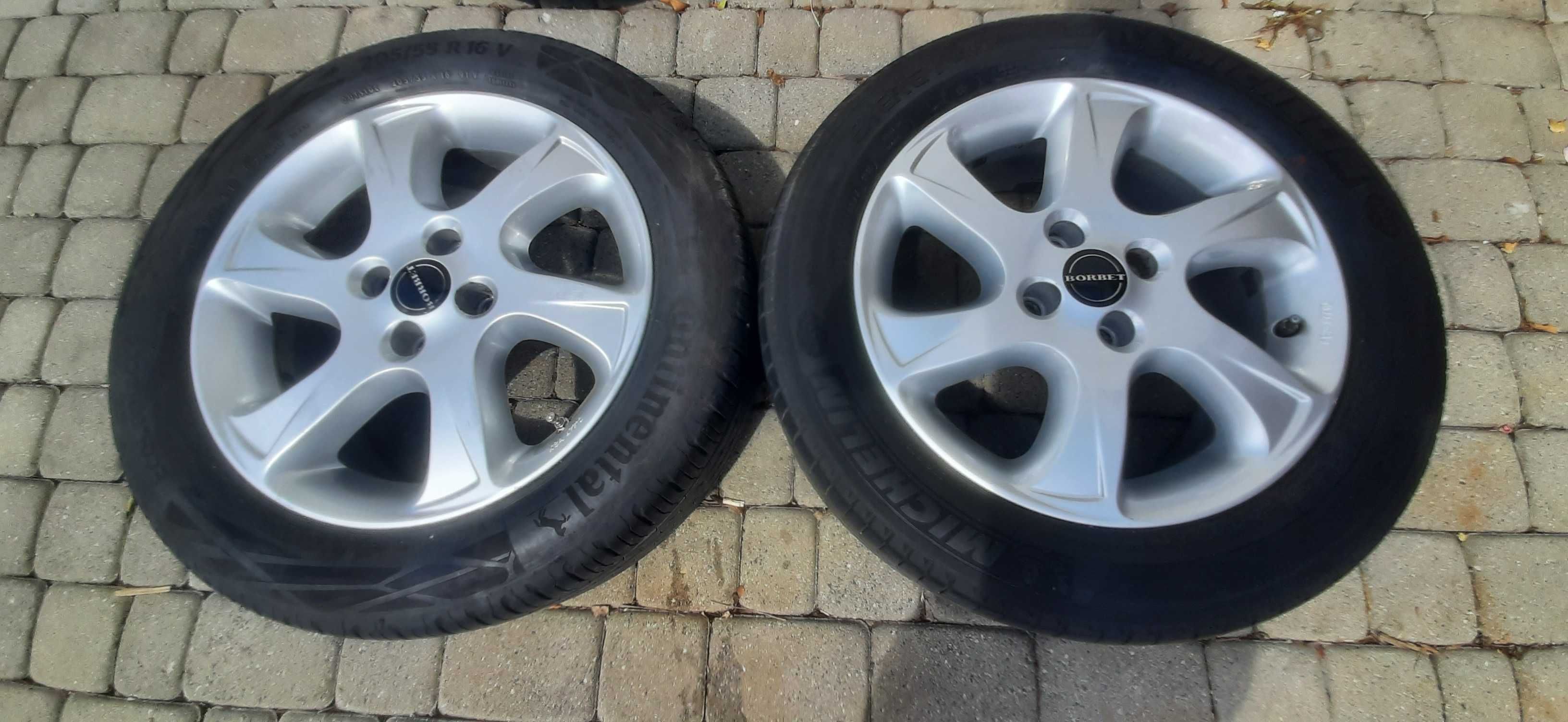 Koła alu 16 4x100 et 38 fiat grande punto astra vectra meriva renault