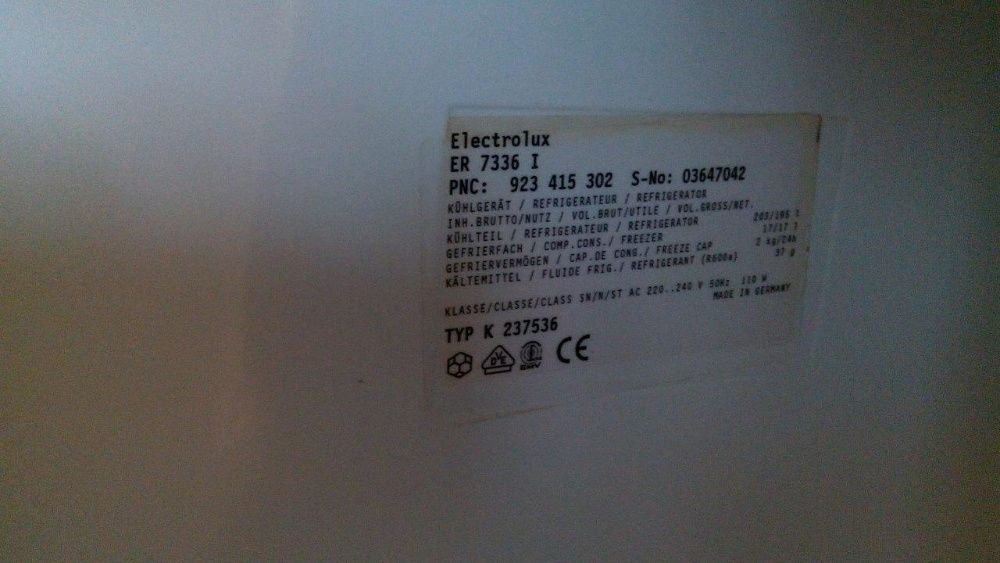 lodówka Elektrolux szerokość 55 cm 195/17 Litrów zabudowa zabudowy