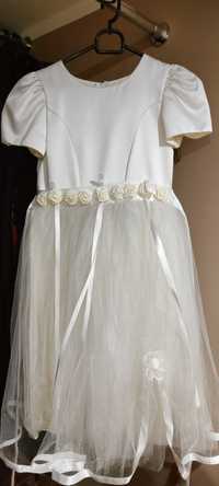Sukienka biała komunijna, weselna