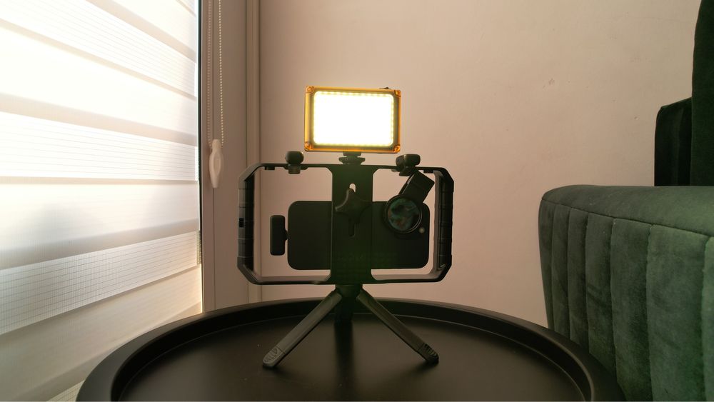 Vlogger kit zestaw do vlogowania ulanzi LED Filtr ND 7Ryms Rimo S1