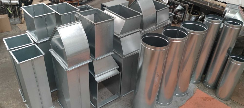 Жестяні роботи, вентиляція, вироби з жесті, труба, коліно,аспірація