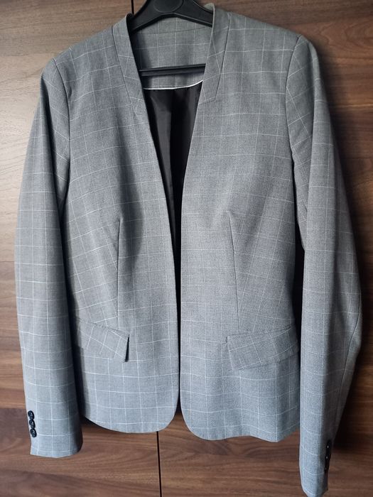 Żakiet i spodnie - komplet - kolor szary