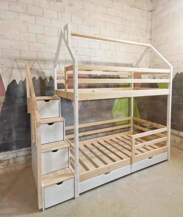 Двоповерхове ліжко будинок двухярусная кровать