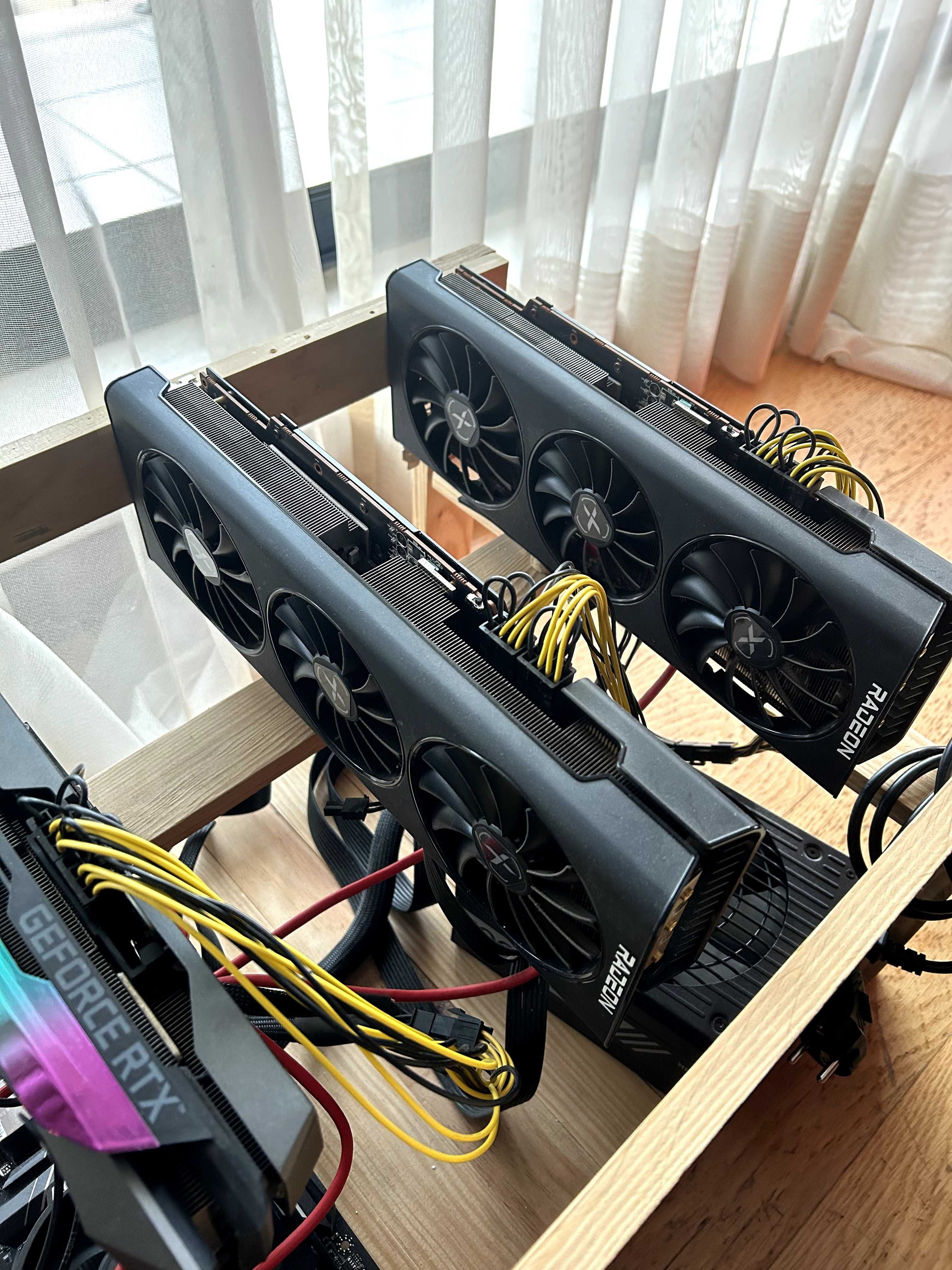 RIG Mineração / 3080TI, 3080, 2x 6800XT /