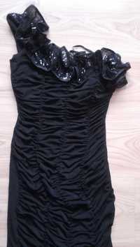 czarna sukiena 36 nowa cekiny Mohito