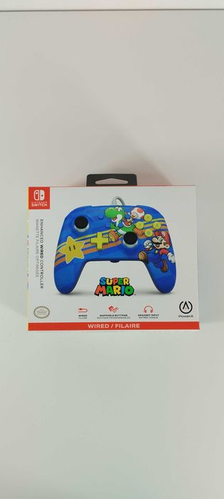 Comando com fios PowerA - Nintendo Switch - Mario