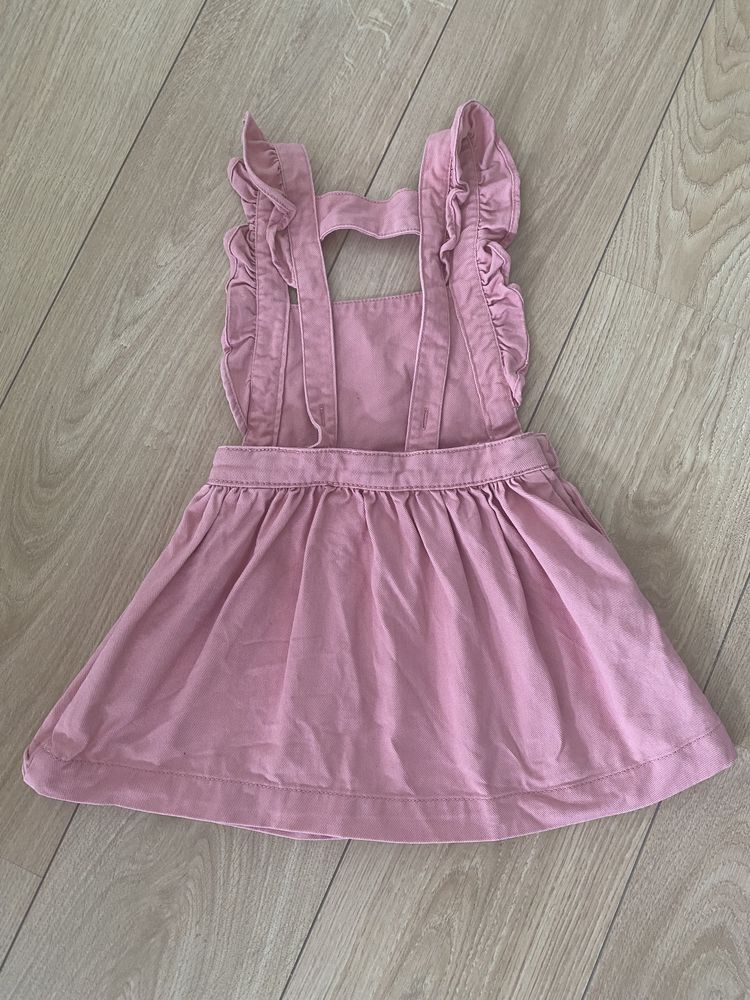 Vestido cor de rosa menina 3/4 anos