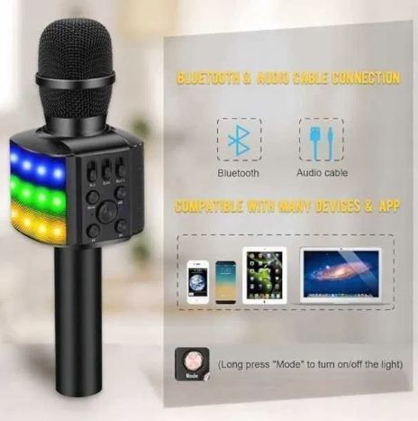 BONAOK bezprzewodowy mikrofon do karaoke Bluetooth POWYSTAWOWY