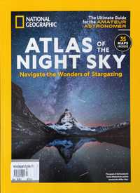 Magazyn National Geographic 35 map, Atlas Astronomia Gwiazdy Planety