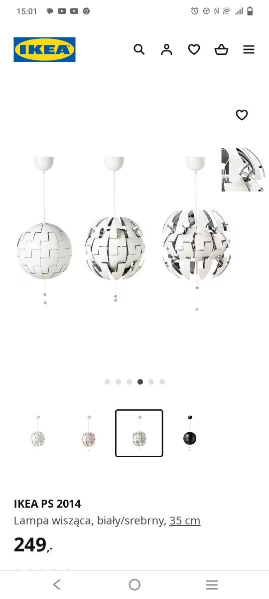 Lampa wisząca Ikea