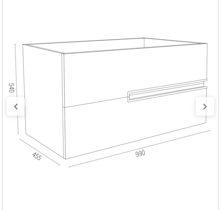 Movel casa de banho suspenso novo 100cm