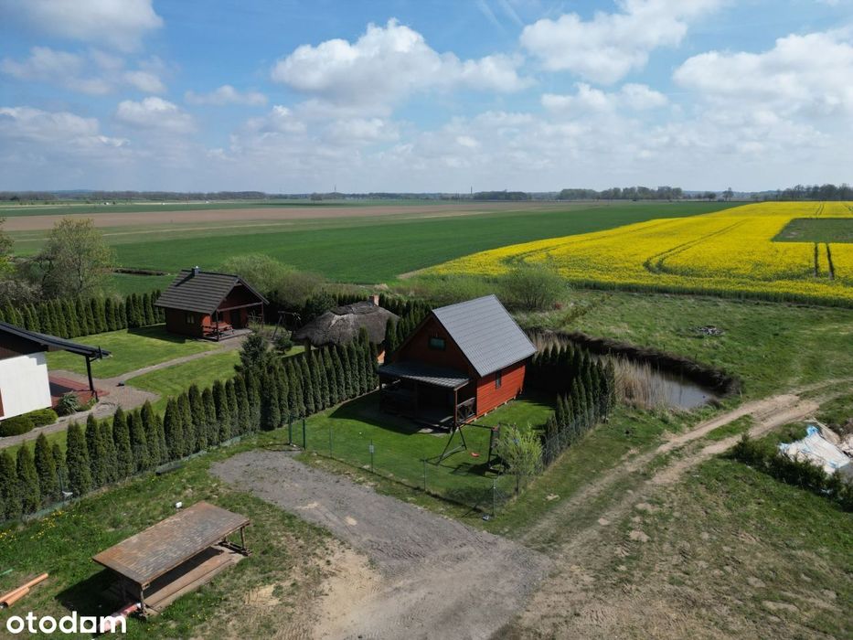 Nowy domek rekreacji indywidualnej, wyposażony, przy nowej drodze