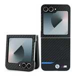 Etui Bmw Carbon Blue Line Na Samsung Galaxy Z Flip 6 - Czarne
