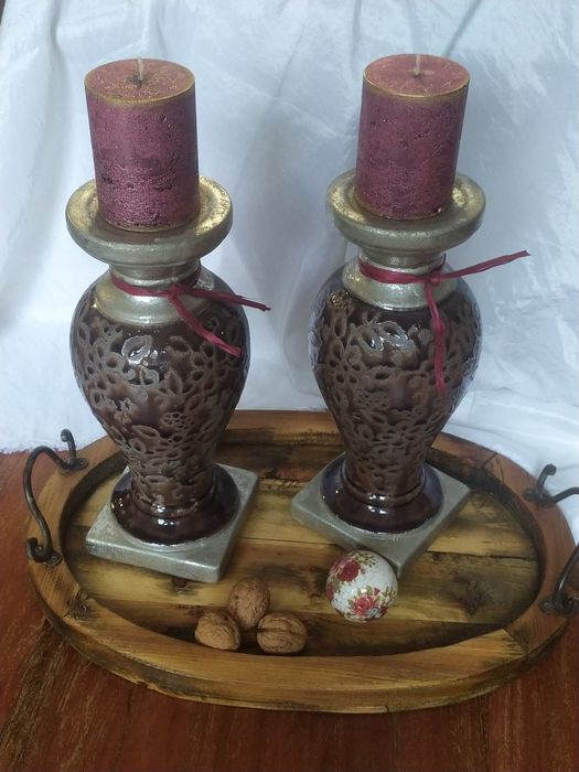 Świeczniki ceramiczne