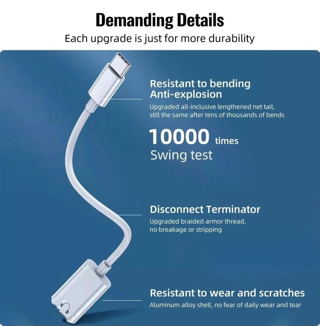Adapter audio Critin USB-C na Jack do iPhone'a