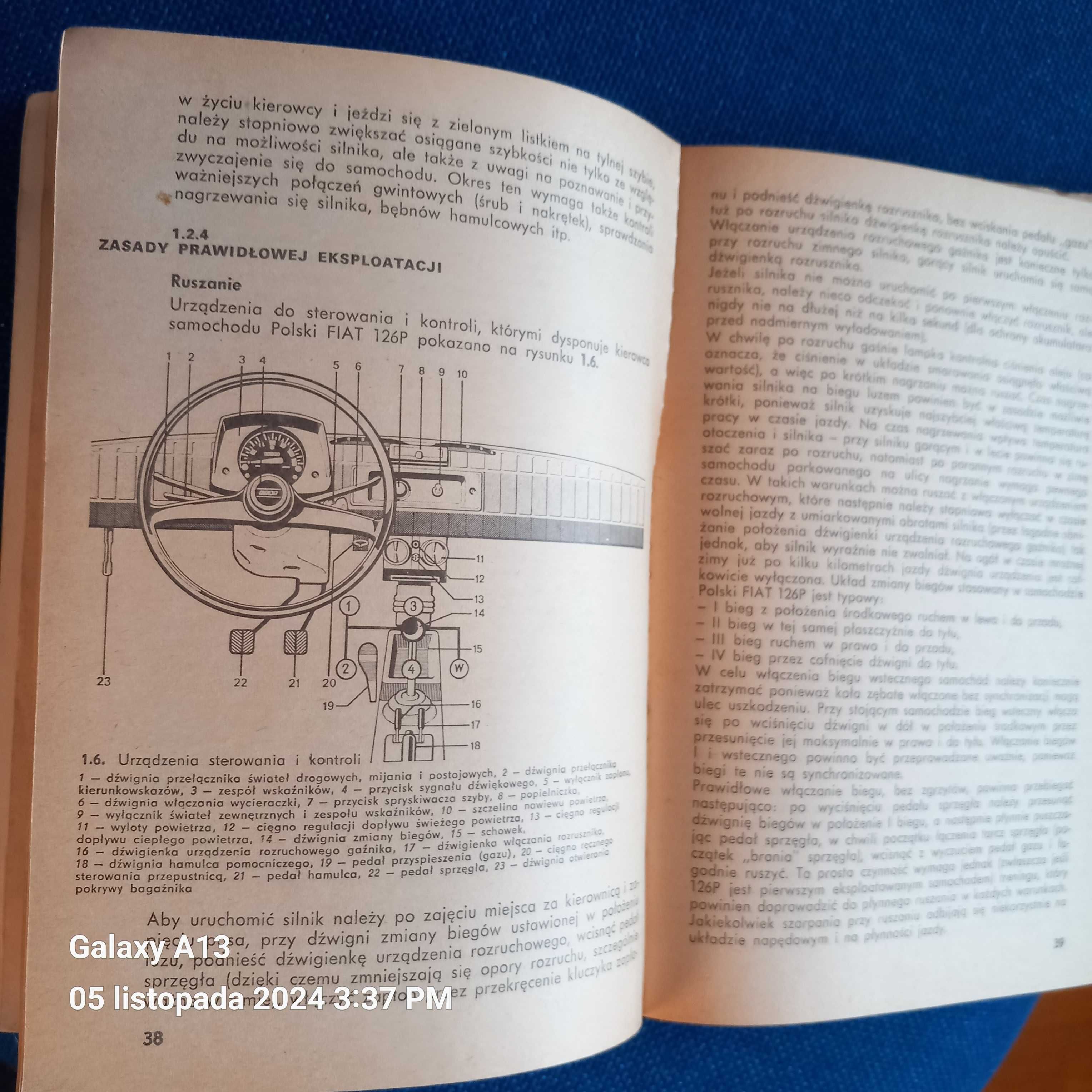 Ksiazka Jeżdżę samochodem polski fiat 126p 1975