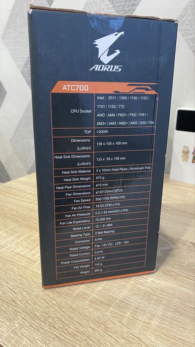 Кулер (Башня) Gigabyte Aorus ATC700 RGB.