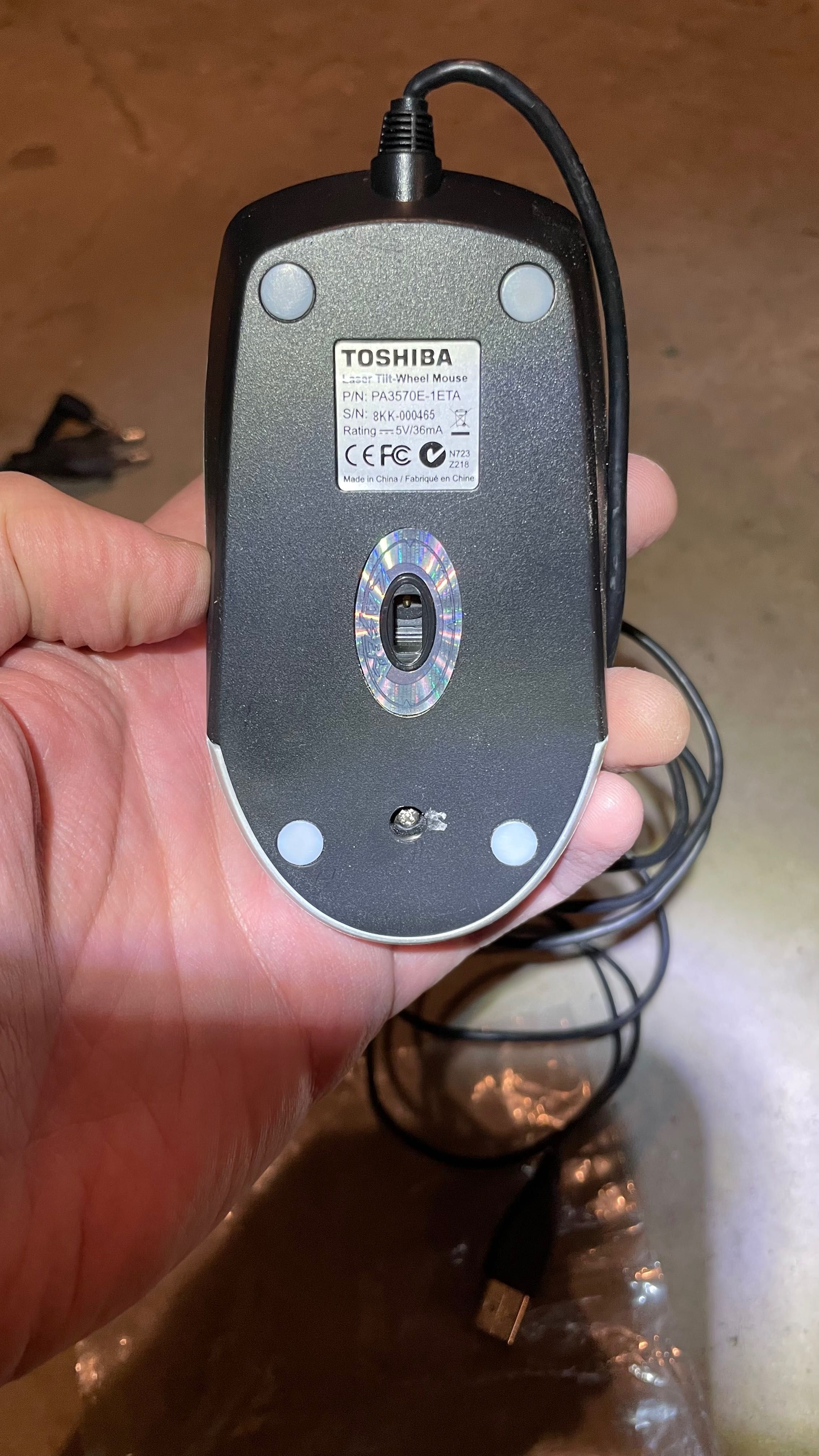 Mysz przewodowa Toshiba PA3570E-1ETA