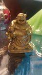 Buda miniatura em latão com 3 cm
