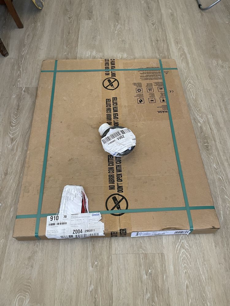 Base duche de resina 70x80 com valvula