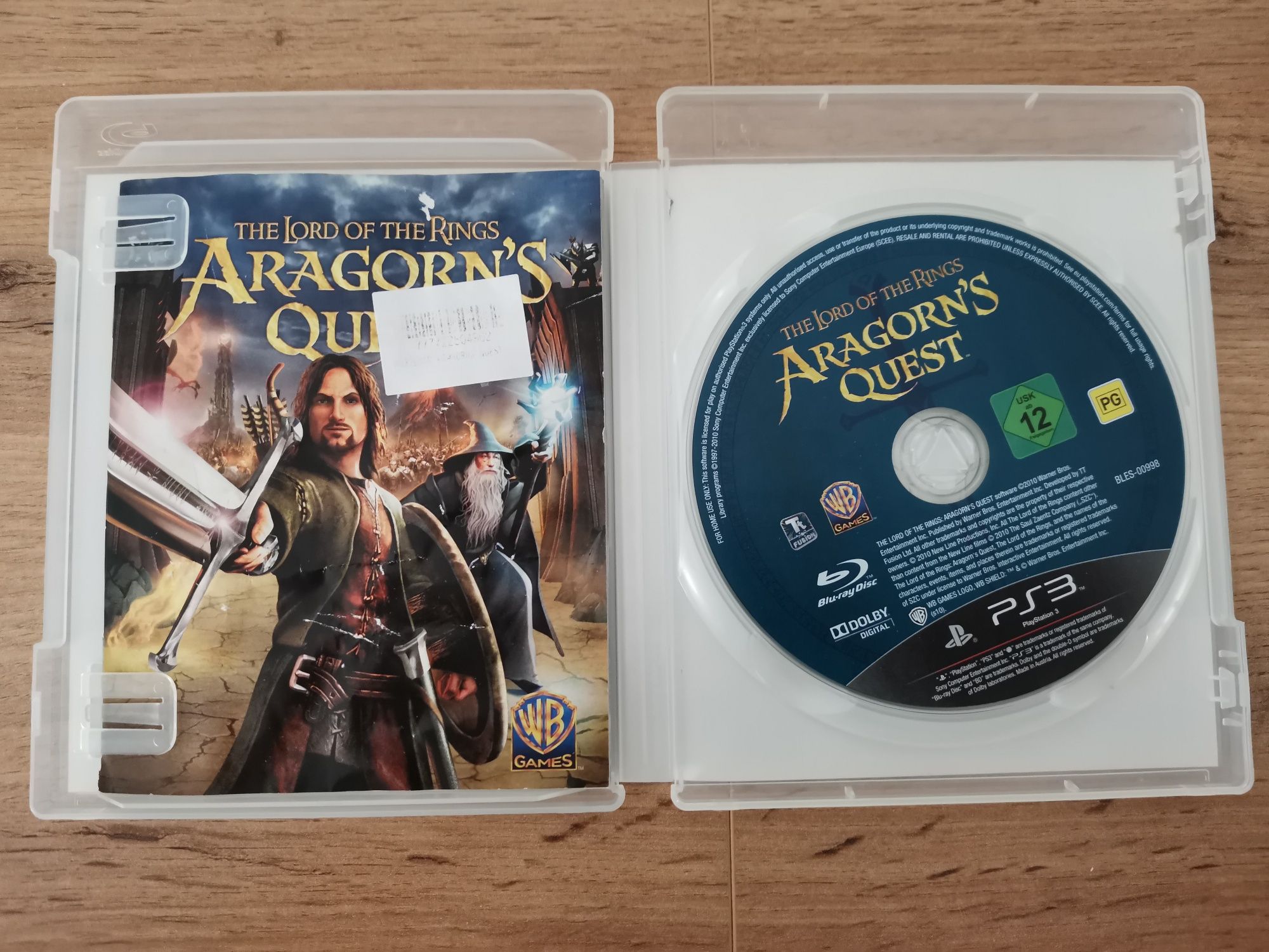 The Lord of the rings Aragons Quest PS3 PlayStation 3