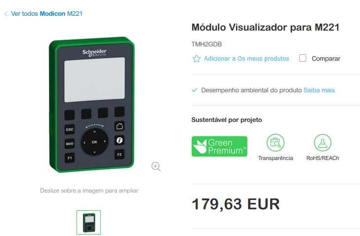 Schneider módulo visualizador TMH2GDB para M221