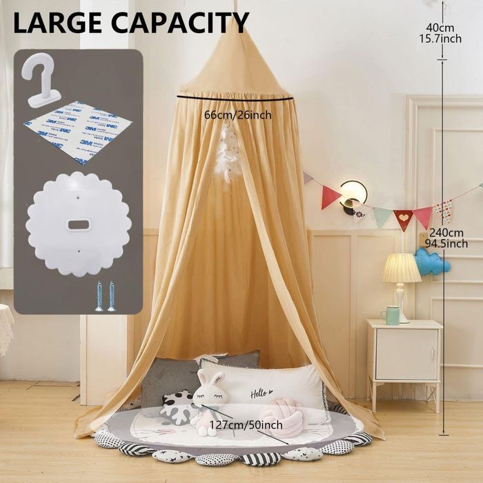 Baldachim Ginkago do lozeczka , łóżka