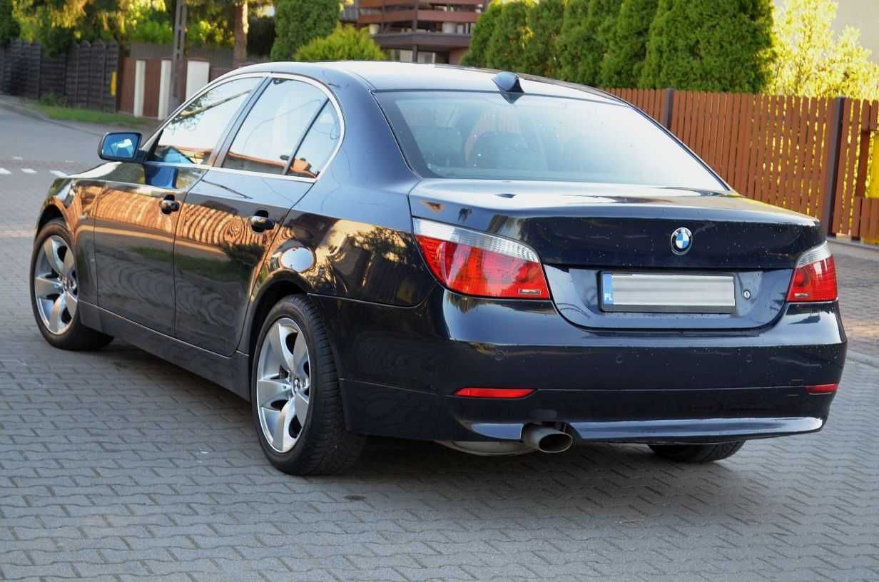 Mocne BMW e60 skóry MONACOBlau navi PROFESSIONAL rej PL