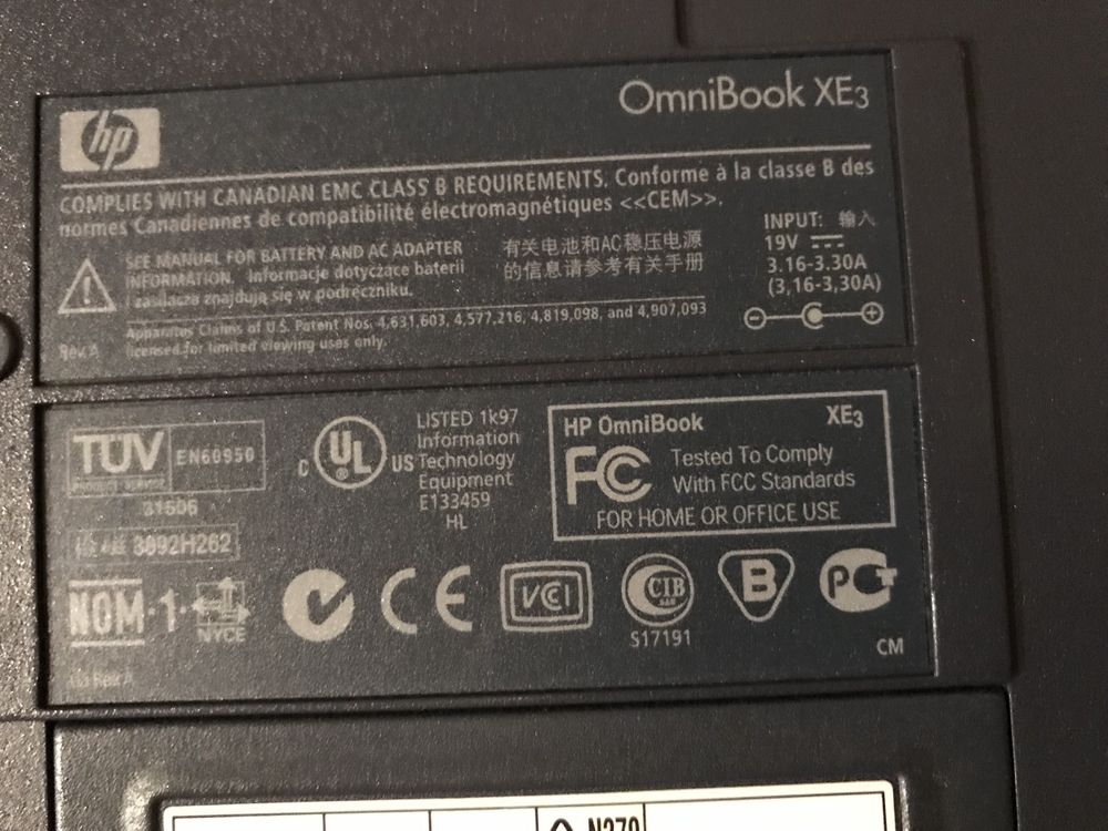Portatil HP raro - retro antigo ano 2001 - OMNIBOOK XE3